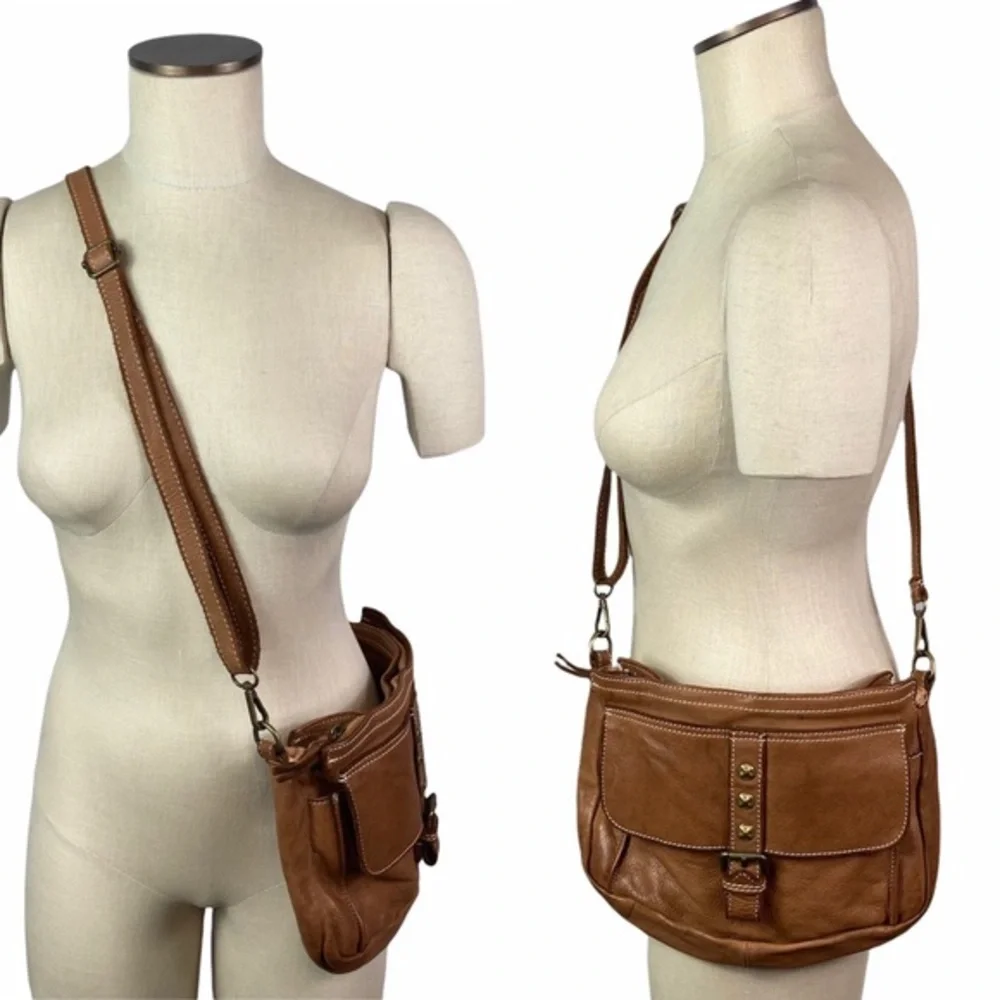 Costanza Rota Italian Meah Leather Crossbody Bag